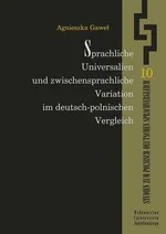 Sprachliche Universalien und zwischensprachliche Variation im deutsch-polnischen Vergleich - Agnieszka Gaweł