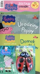 Świnka Peppa 2 książki Urodziny Peppy / Domek dla wilków + Biedronka z lupą - Outlet