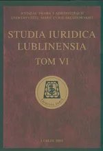 Studia Iuridica Lublinensia t VI - Outlet