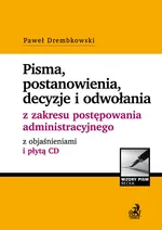 Pisma postanowienia decyzje i odwołania - Paweł Drembkowski