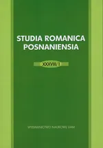 Studia Romanica Posnaniensia XXXVIII/1