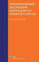 Opodatkowanie dochodów kapitałowych osób fizycznych - Panasiuk Anna Maria