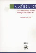 Anglica An International Journal of English Studies 21/1 2012