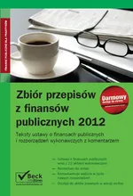 Zbiór przepisów z finansów publicznych 2012 - Wojciech Białończyk