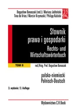 Słownik prawa i gospodarki Rechts- und Wirtschaftswörterbuch Tom 2