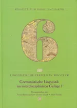 Germanistische Linguistik im interdisziplinaren Gefuge 1