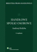 Handlowe spółki osobowe - Outlet - Andrzej Kidyba