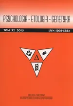 Psychologia Etologia Genetyka Tom 32/2015