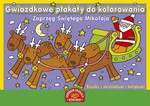 Gwiazdkowe plakaty do kolorowania Zaprzęg Świętego Mikołaja - Outlet