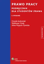 Prawo pracy Podręcznik dla studentów prawa - Outlet - Urszula Jackowiak
