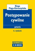 Postępowanie cywilne Pytania - Kinga Flaga-Gieruszyńska