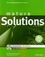 Matura Solutions Elementary Workbook z płytą CD - Paul Davies