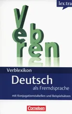 Lextra Verblexikon Deutsch als Fremdsprache mit Konjugationstabellen und Beispielsätzen - Hermann Funk