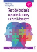 Test do badania rozumienia mowy u dzieci i dorosłych z płytą CD - Elżbieta Szeląg