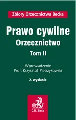Prawo cywilne Orzecznictwo Tom 2 - Outlet - Krzysztof Pietrzykowski
