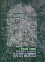 Hebrajskie inskrypcje na materiale kamiennym - Andrzej Trzciński