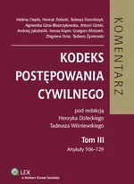 Kodeks postępowania cywilnego Komentarz Tom 3 - Henryk Dolecki