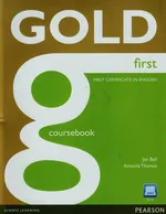 Gold first certificate in English Coursebook + CD - Outlet - Jan Bell