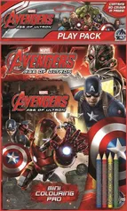 Zestaw 2 kolorowanek z kredkami Avengers II