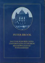 Peter Brook Doctor Honoris Causa Universitatis Studiorum Mickiewiczianae Posnaniensis