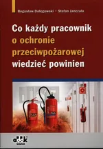 Co każdy pracownik o ochronie przeciwpożarowej wiedzieć powinien - Bogusław Dołęgowski