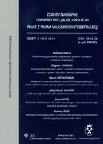 Zeszyty naukowe Uniwersytetu Jagiellońskiego 2 (116) 2012