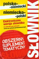 Słownik polsko-niemiecki niemiecko-polski z suplementem bez CD