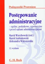 Postępowanie administracyjne - Outlet - Marek Szubiakowski