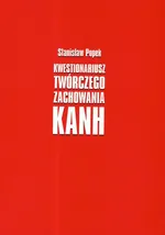 Kwestionariusz twórczego zachowania KANH - Outlet - Stanisław Popek