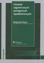 Uznanie zagranicznych postępowań upadłościowych - Outlet - Wojciech Klyta