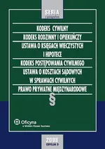 Kodeks cywilny. Kodeks rodzinny i opiekuńczy. Ustawa o księgach wieczystych i hipotece. Kodeks postępowania cywilnego. Ustawa o kosztach sądowych w sprawach cywilnych. Prawo prywatne międzynarodowe - Outlet