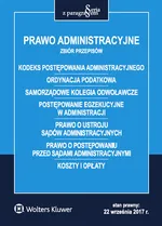 Prawo administracyjne Zbiór przepisów