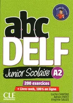 ABC DELF A2 junior scolaire książka + DVD + zawartość online - Lucile Chapiro