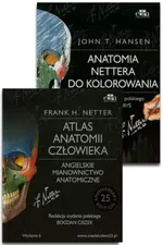Anatomia Nettera: Atlas anatomii (angielskie mianownictwo) + Anatomia do kolorowania PAKIET
