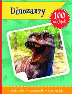 Dinozaury książeczka z plakatem i 100 naklejek - różni