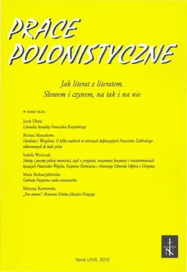 Prace Polonistyczne t. 67/2012 - Praca zbiorowa
