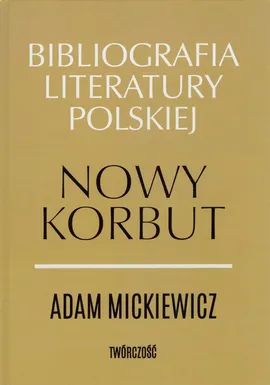 Nowy Korbut Adam Mickiewicz