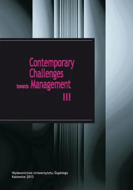 Contemporary Challenges towards Management III - 18 The effectiveness of network connections in operations of a cluster