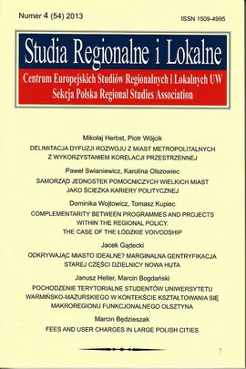 Studia Regionalne i Lokalne nr 4(54)/2013 - Recenzja: W. Sońta: J.Tvrdoń red. Trh nehnutel'nosti - Grzegorz Gorzelak