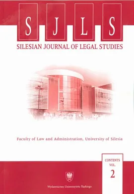 „Silesian Journal of Legal Studies”. Contents Vol. 2 - 09 Polish Military Articles of 1775