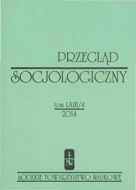 Przegląd Socjologiczny t. 63 z. 4/2014 - Praca zbiorowa