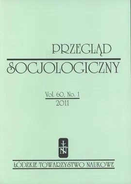 Przegląd Socjologiczny t. 60 z. 1/2011 - Praca zbiorowa