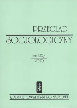 Przegląd Socjologiczny t. 59 z. 1/2010 - Praca zbiorowa