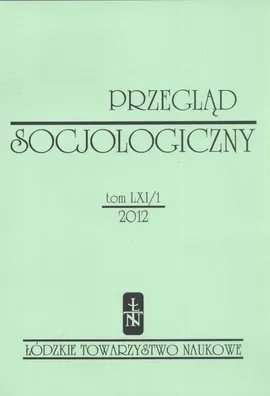Przegląd Socjologiczny t. 61 z. 1/2012 - Praca zbiorowa