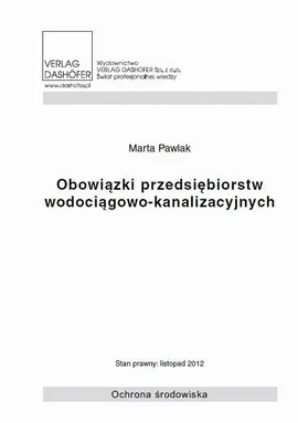 Obowiązki przedsiębiorstw wodociągowo-kanalizacyjnych - Marta Pawlak