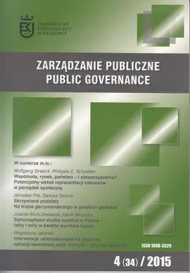 Zarządzanie Publiczne nr 4(34)/2015 - Stanisław Mazur