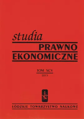 Studia Prawno-Ekonomiczne tom 95 - Praca zbiorowa