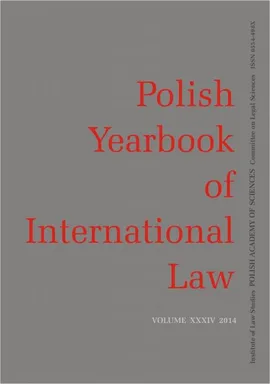 2014 Polish Yearbook of International Law vol. XXXIV