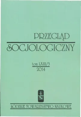 Przegląd Socjologiczny t. 63 z. 3/2014 - Praca zbiorowa