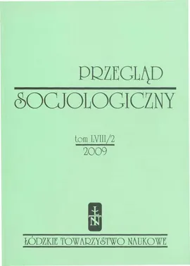 Przegląd Socjologiczny t. 58 z. 2/2009 - Praca zbiorowa